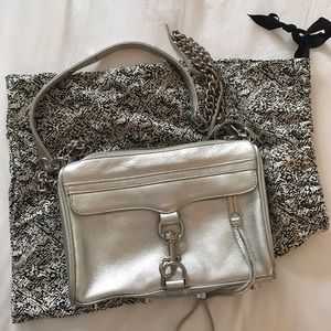Rebecca Minkoff silver/metallic crossbody bag